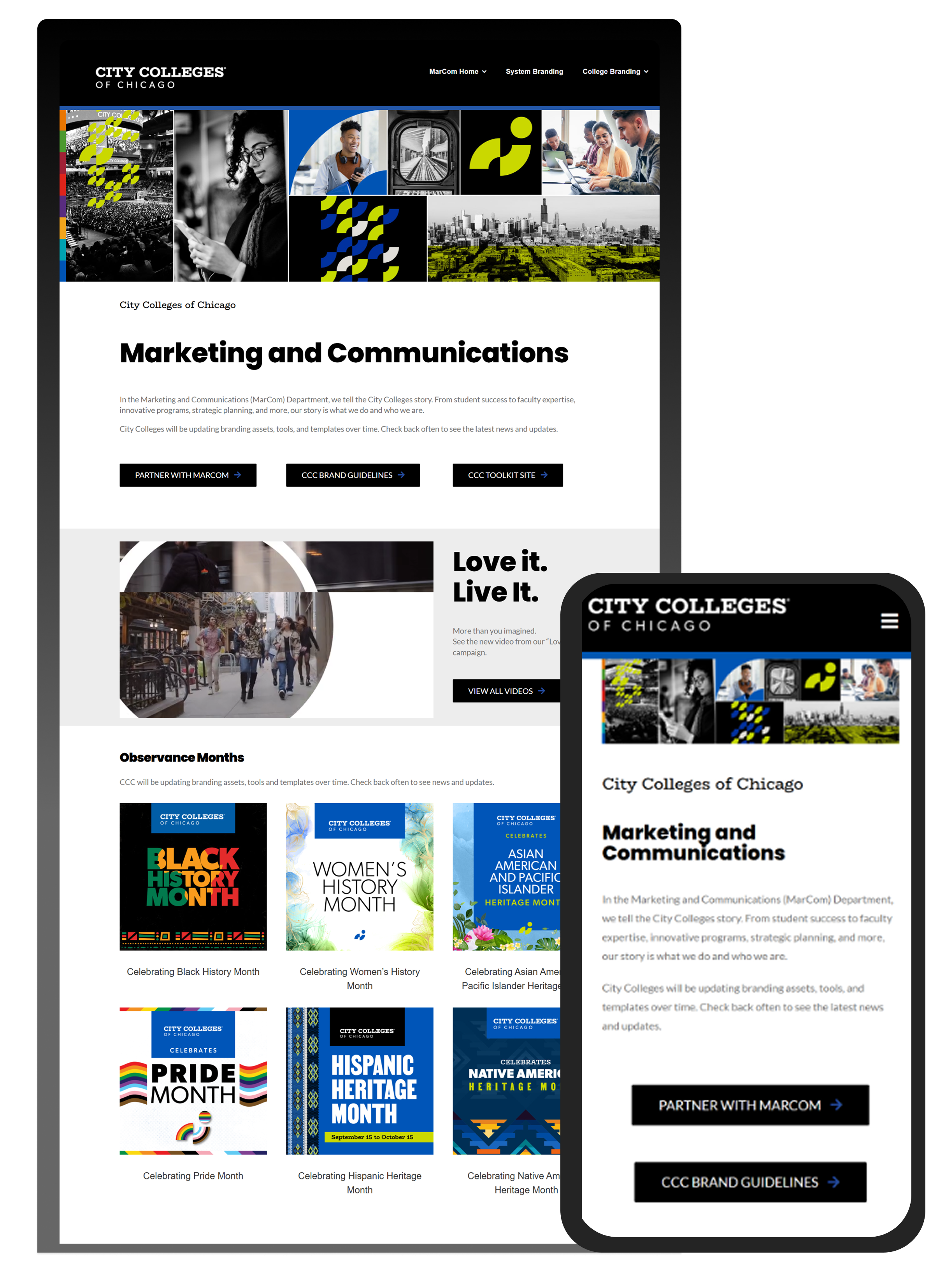 City Colleges of Chicago Branding Portal