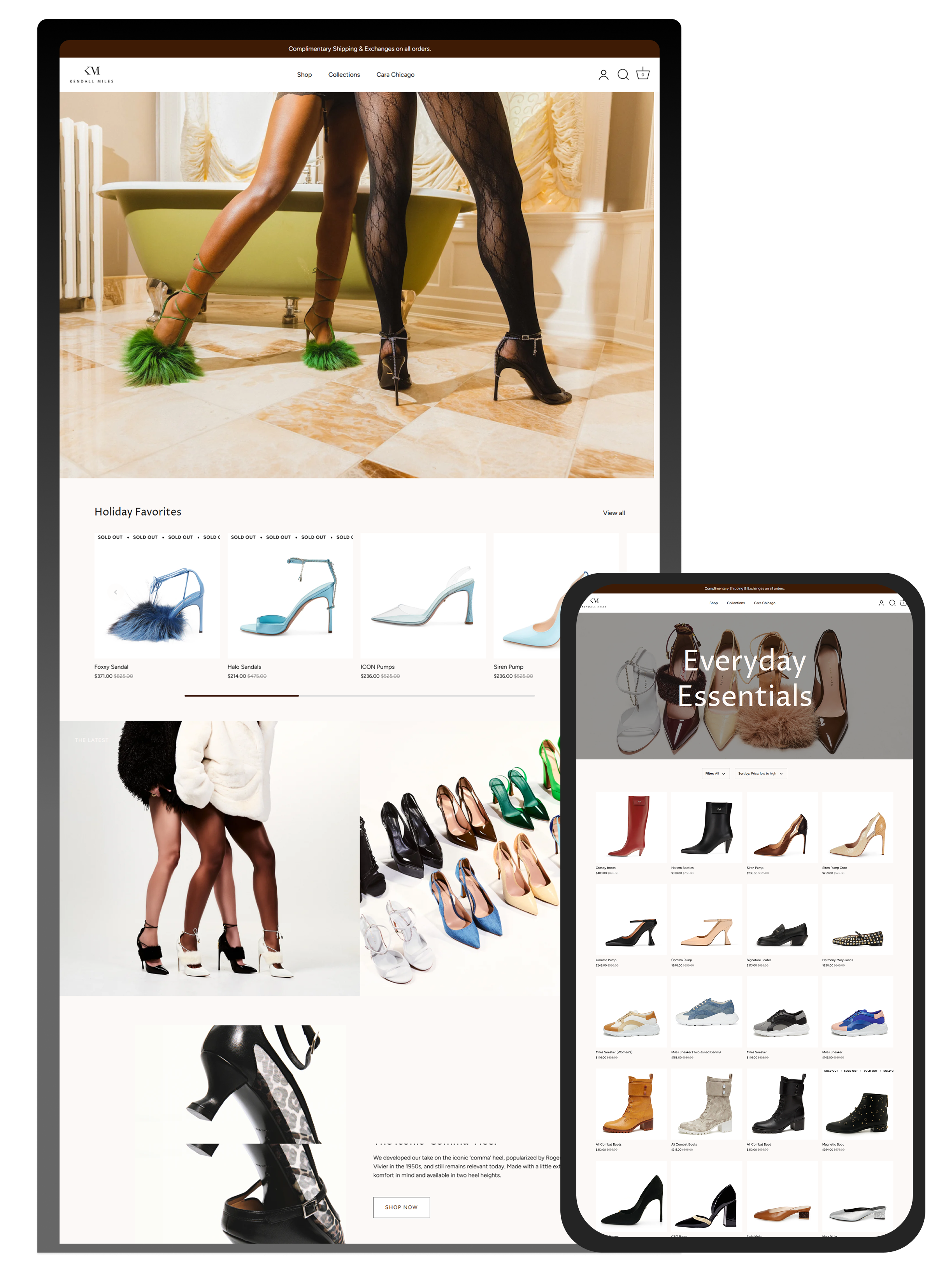 Kendall Miles Designs Website