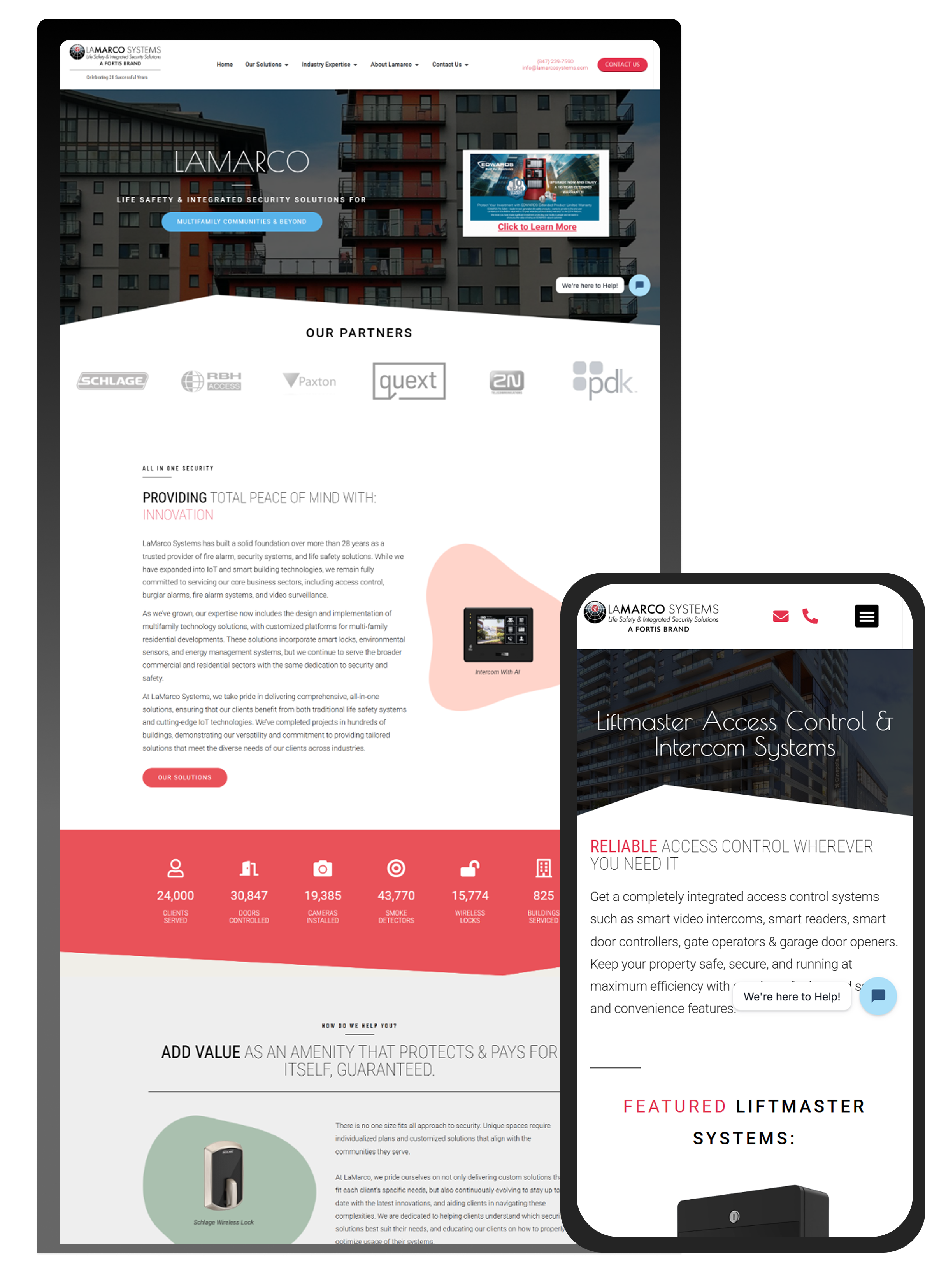 LaMarco Systems Website Experience