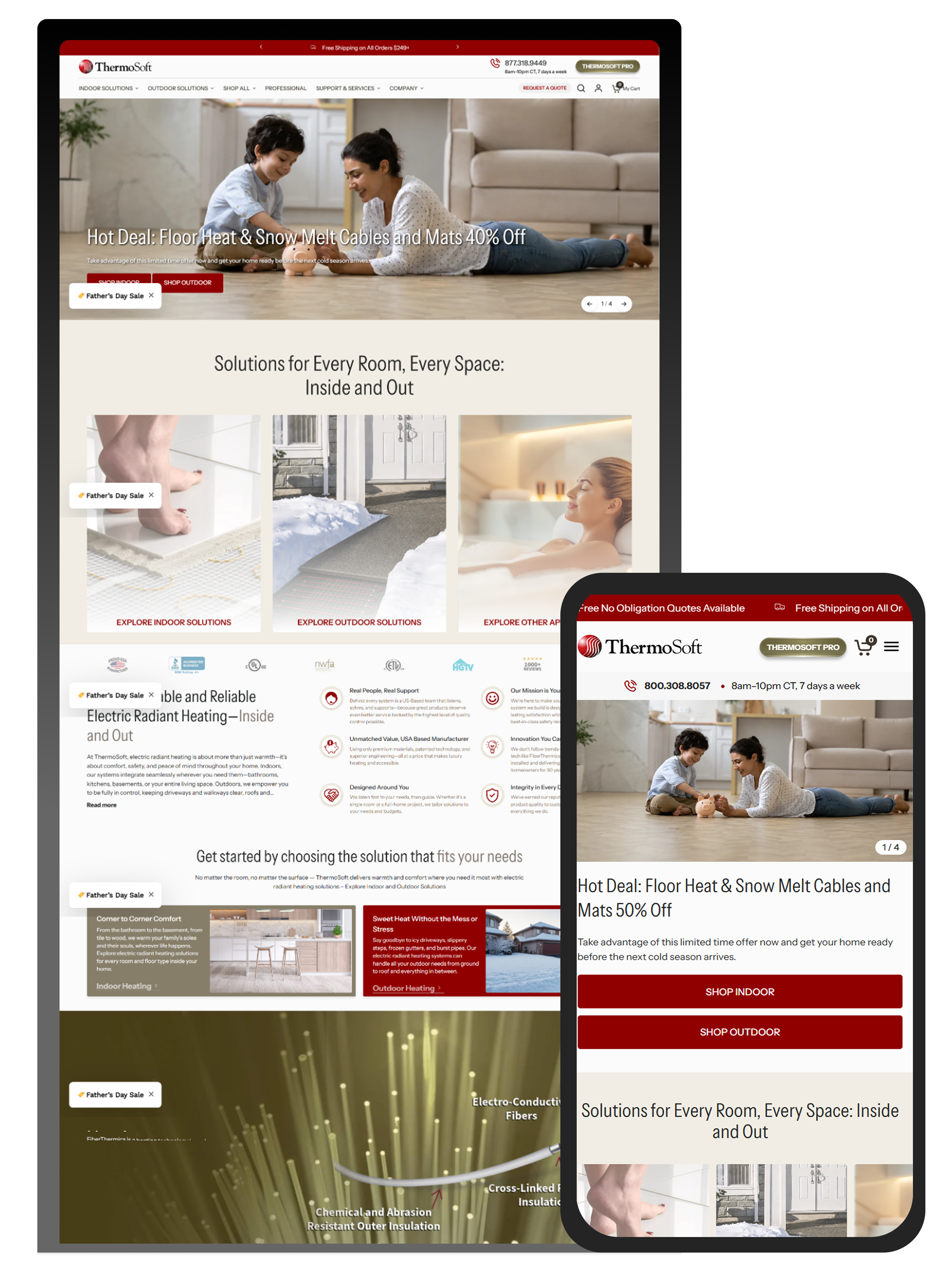 ThermoSoft Website Experience