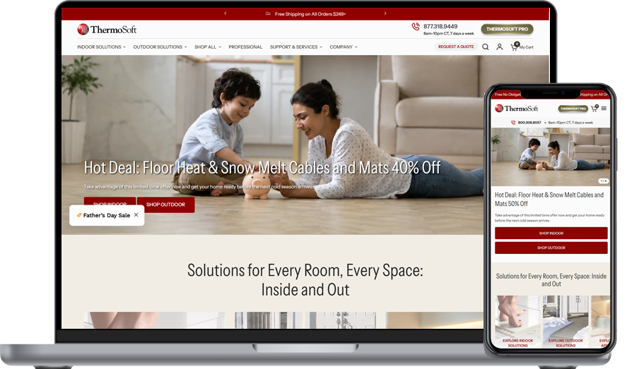 ThermoSoft Website Experience
